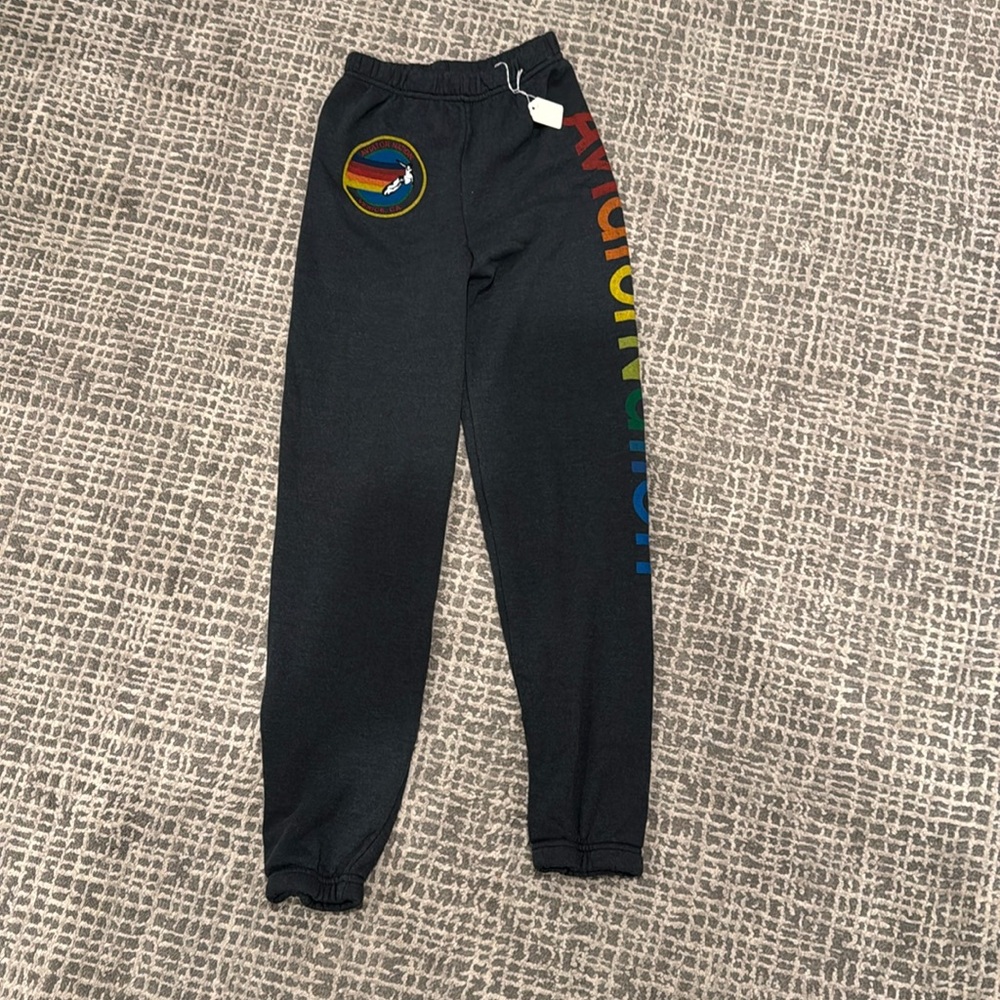 NWT kids size 14 KID'S AVIATOR NATION SWEATPANTS - CHARCOAL  ♥️ 🧡 💛💚💙
